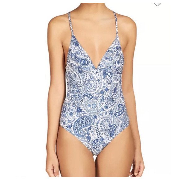 Etro Etro Paisley Printed One Piece Swimsuit US 6 / UK 10 /IT 42 / EU38